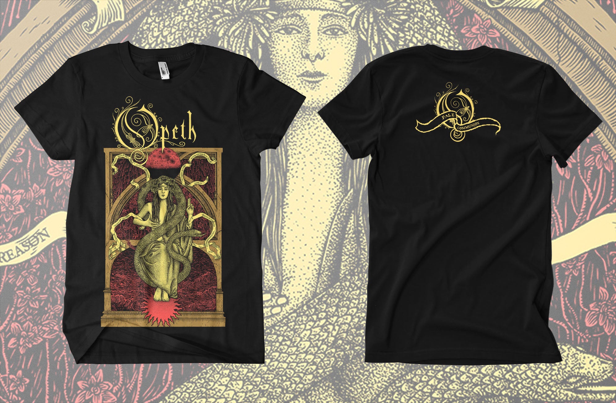 Moon Above - ブラックTシャツ